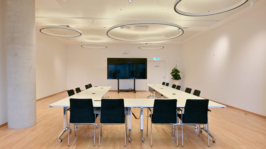 Meetingraum Eventlocation EUREF-Campus Düsseldorf mit U-Bestuhlung