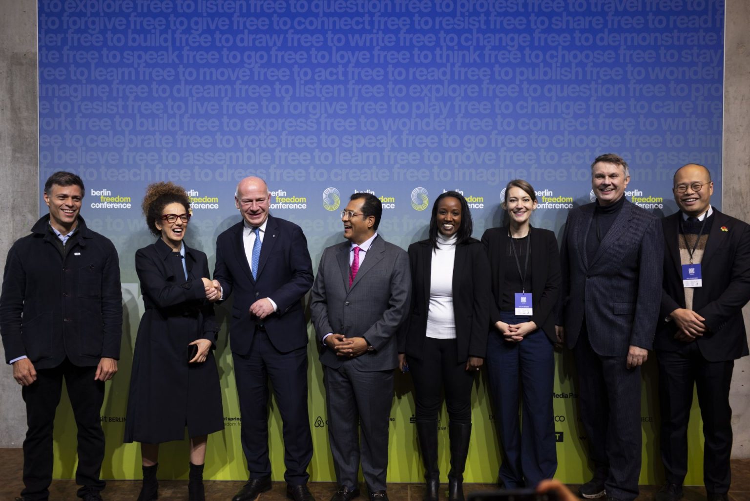 Gruppenfoto zur Berlin Freedom Conference
